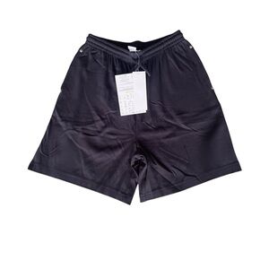 Sport Savvy Black Athletic Shorts with Elastic Waistband and Relaxed Fit, Size S